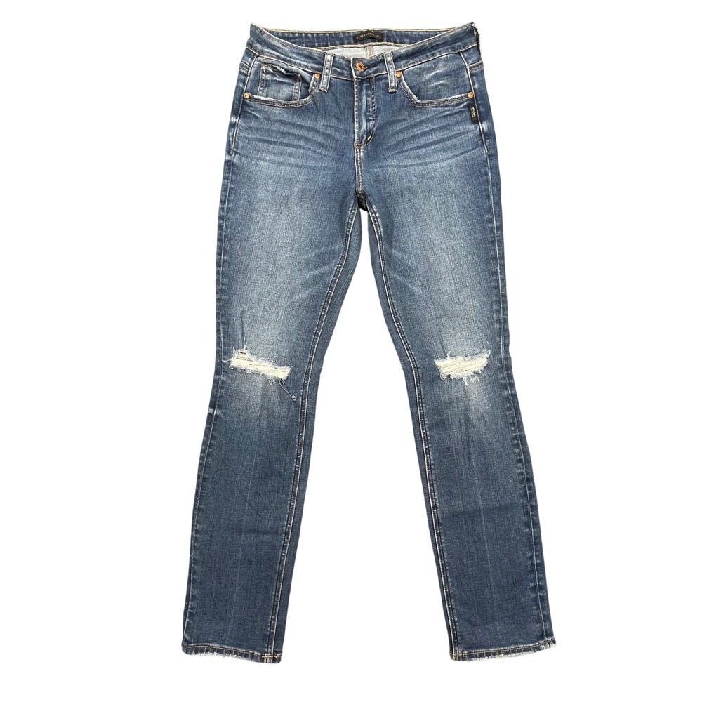 Silver Jeans Blue Beau Slim Boyfriend Distressed Jeans Womens 27